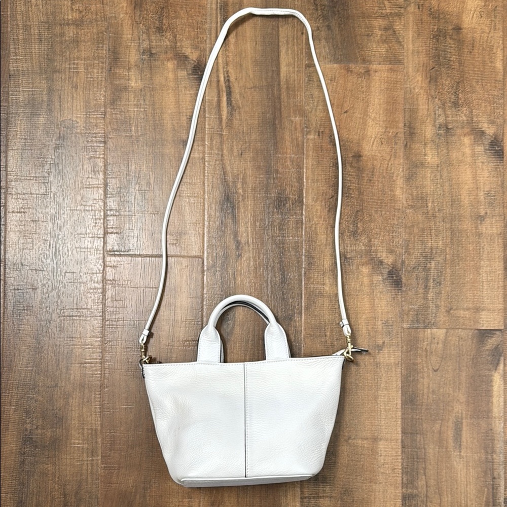 Banana Republic White Crossbody Bag with Adjustable Strap